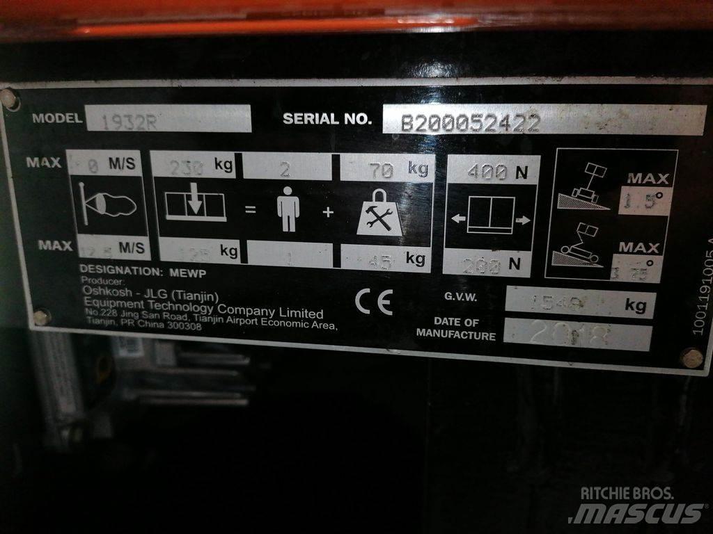 JLG 1932R Ножични работни платформи