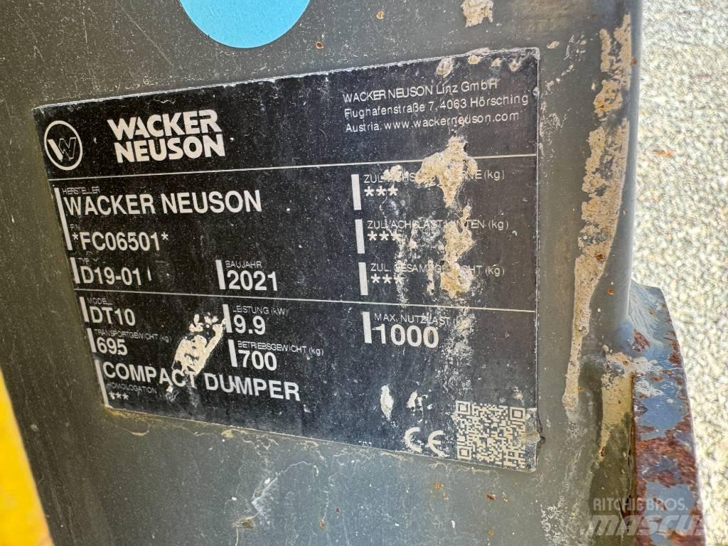 Wacker Neuson DT10 Верижни дъмпери