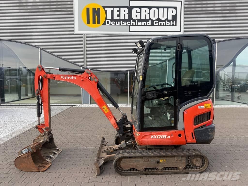 Kubota KX 018-4 Мини екскаватори < 7 т