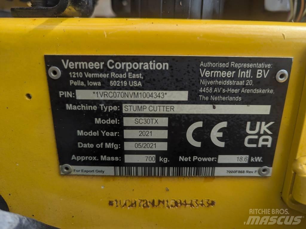 Vermeer SC30TX Мелници за пънове

