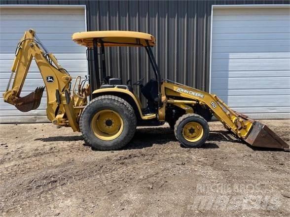 John Deere 110 Товарач със заден ексватор