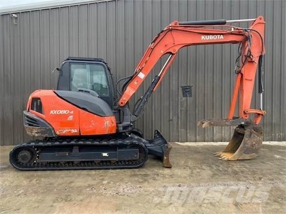 Kubota KX080-4 Верижен екскаватор