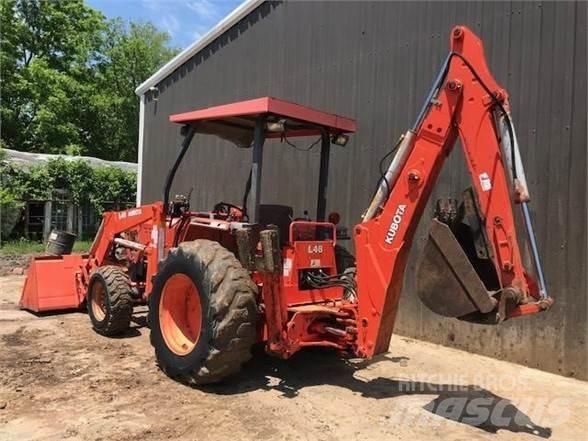 Kubota L48 Товарач със заден ексватор