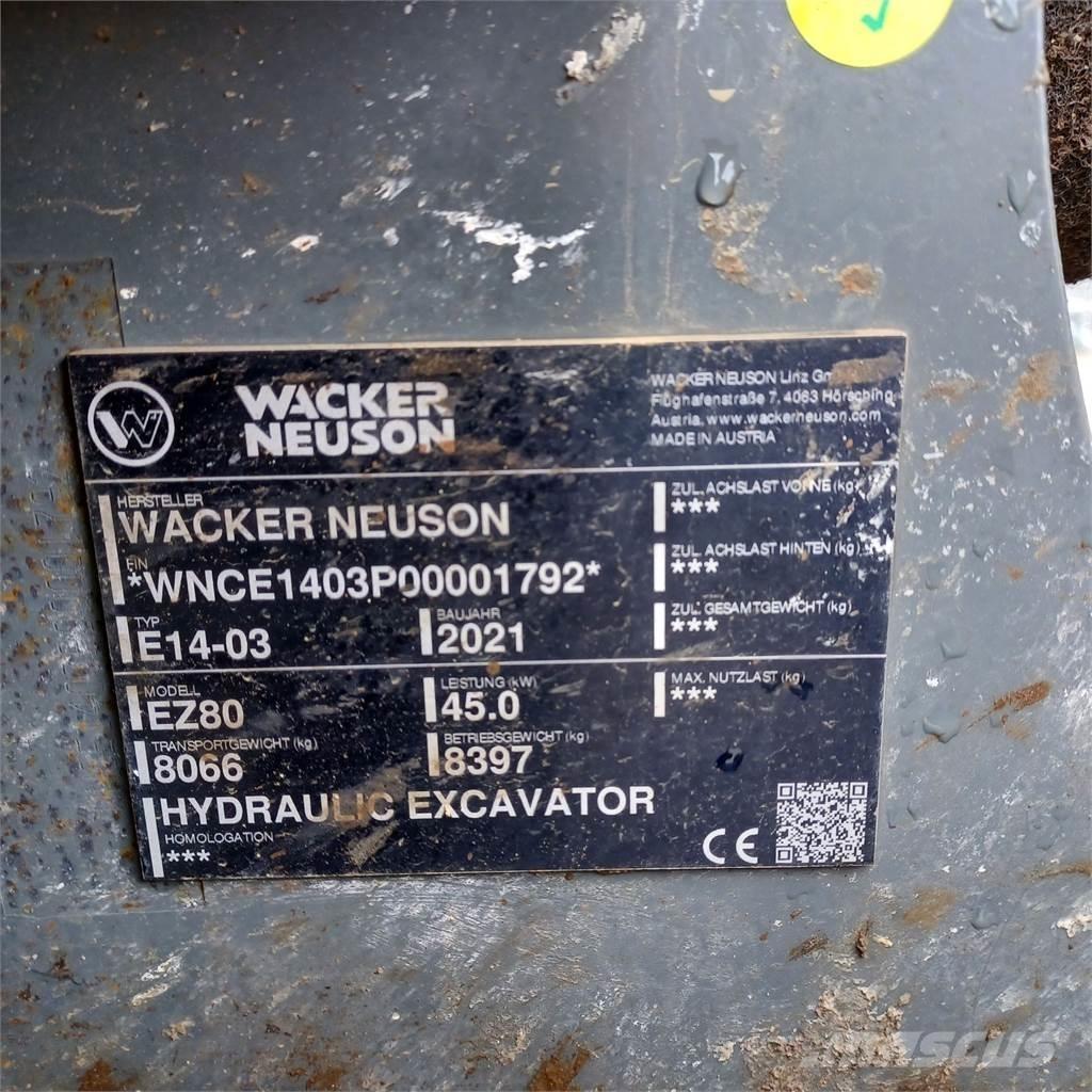 Wacker Neuson EZ80 Верижен екскаватор