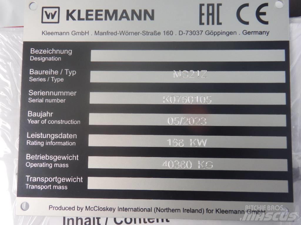 Kleemann MS 21 Z Пресяващи и Сортиращи
