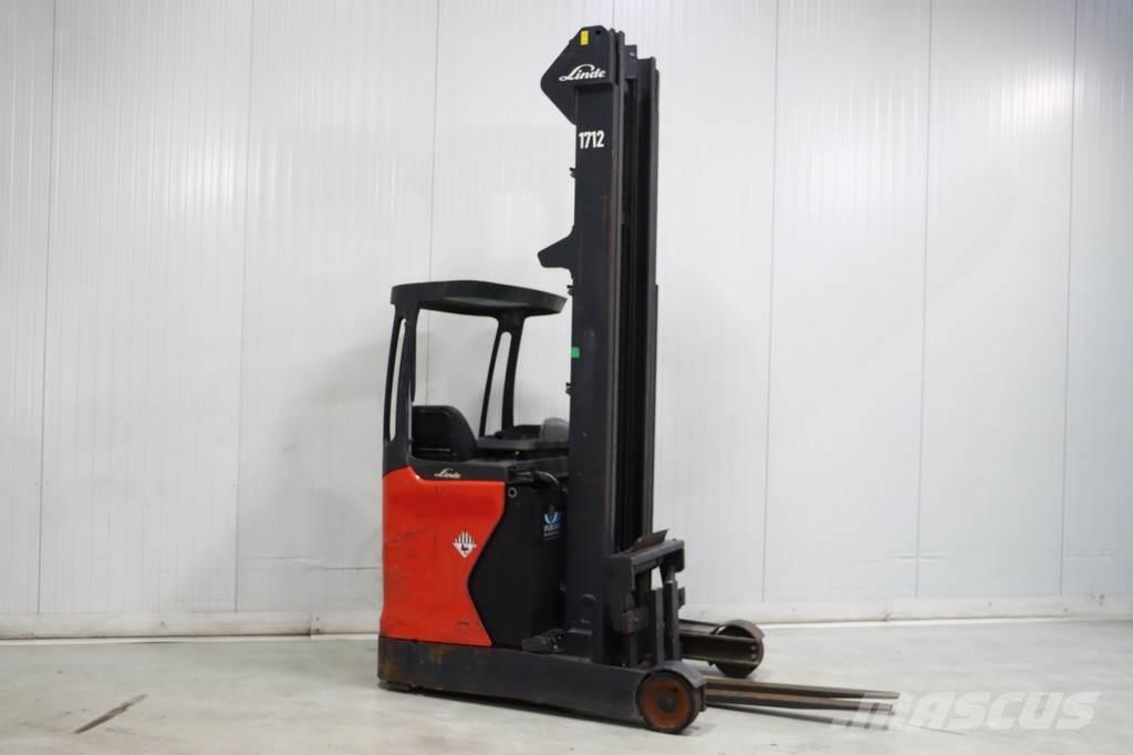 Linde R16-01 Ретрак/ Високоповдигач с изместване на вилката напред