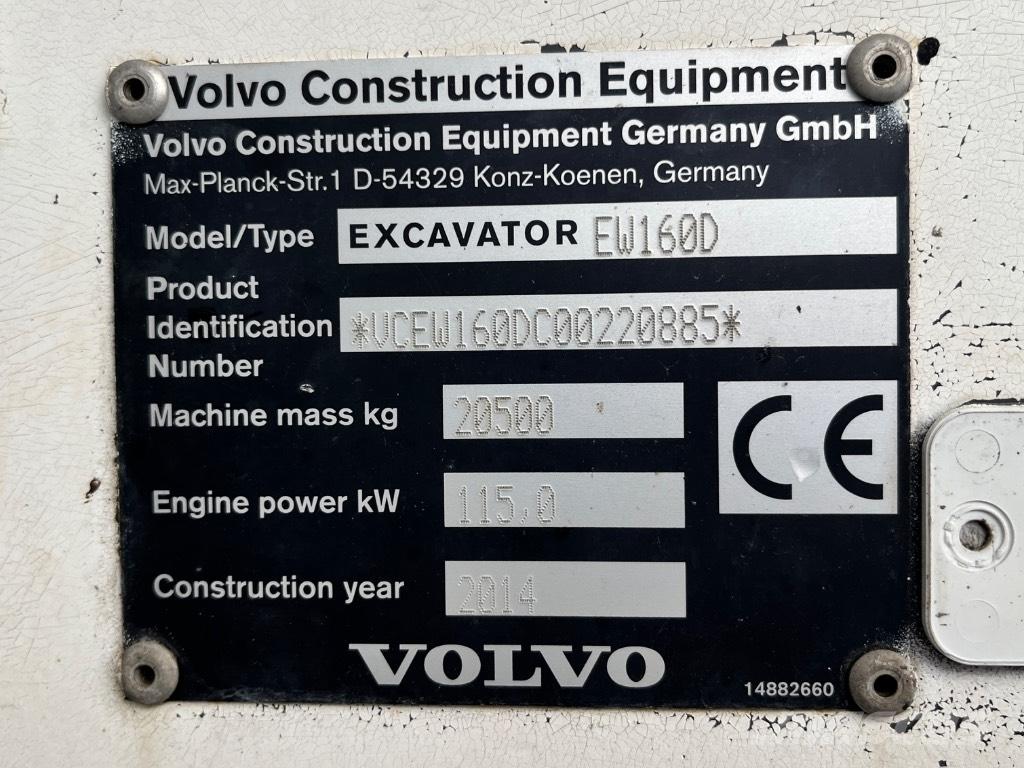 Volvo EW 160 D Колесни екскаватори