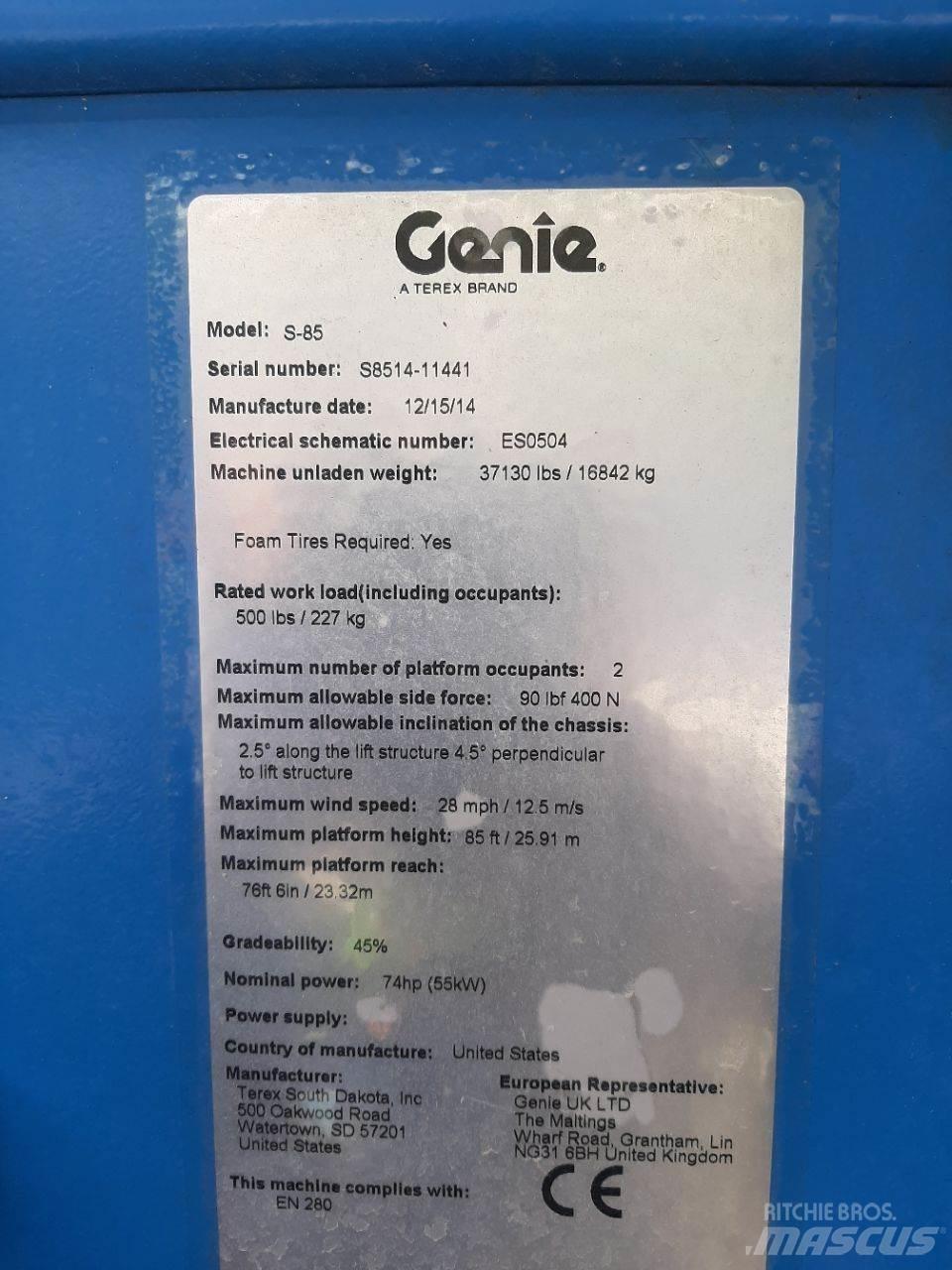 Genie S85 Телескопични повдигачи
