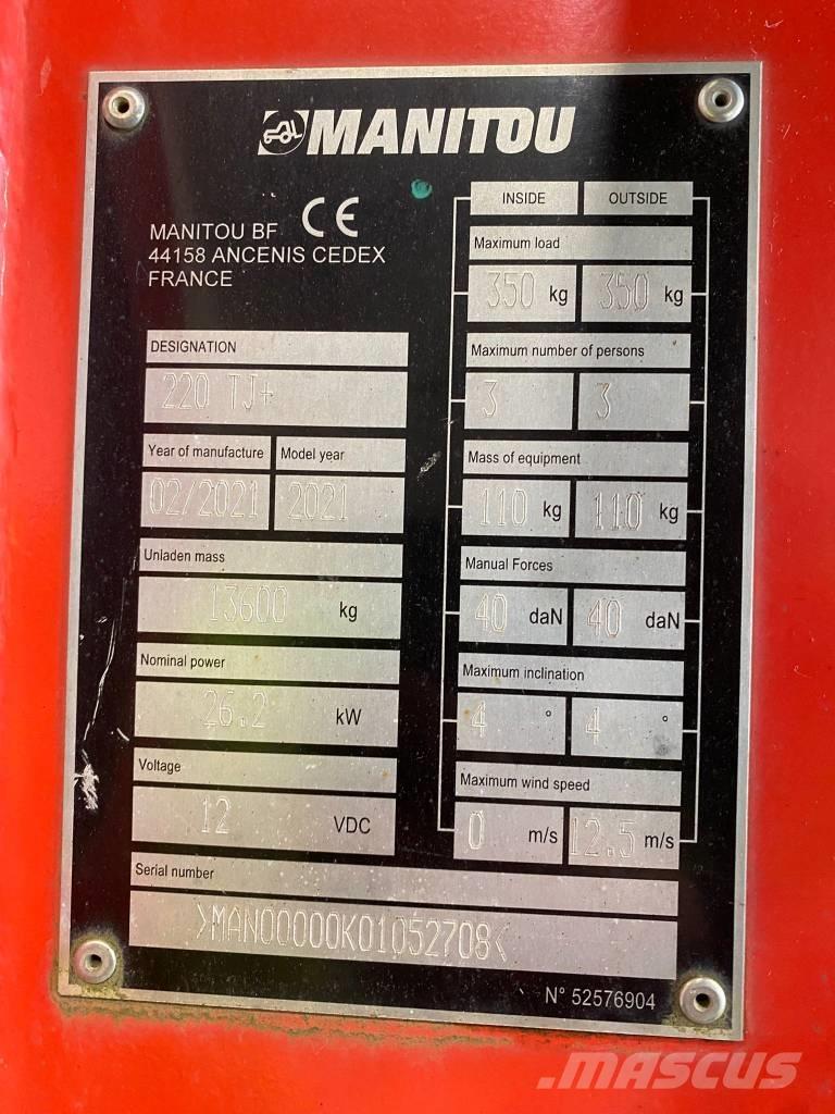 Manitou 220 TJ Съчленени стрелови подемници