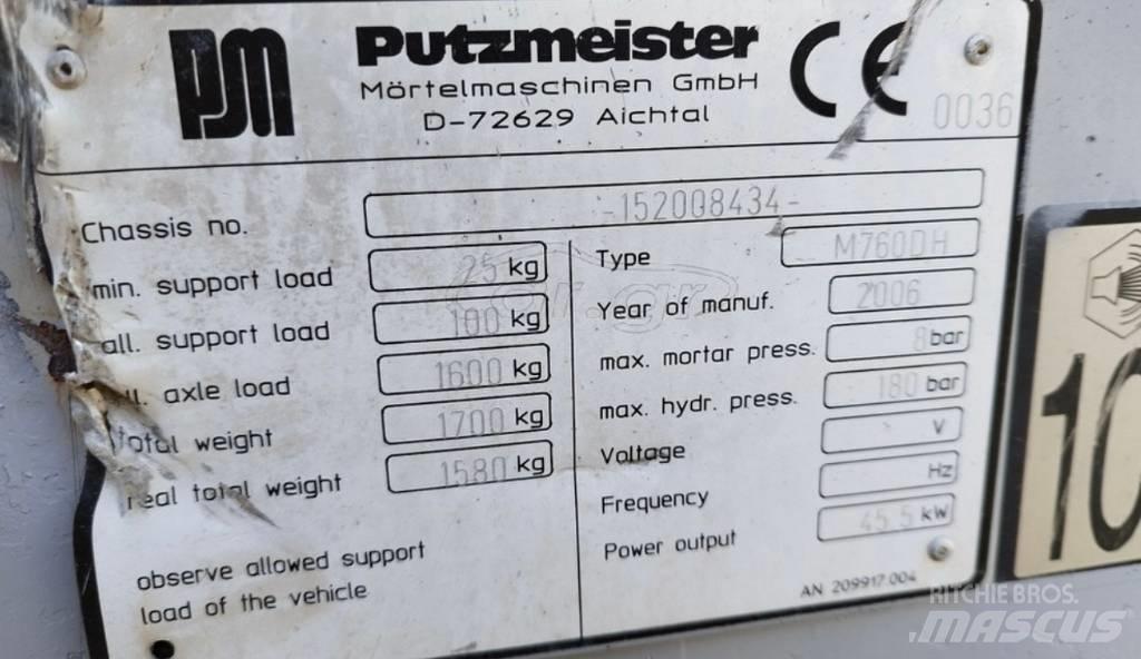Putzmeister 760 Помпи със спирален корпус