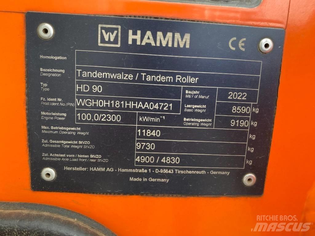 Hamm HD 90 Двойни барабанни ролки
