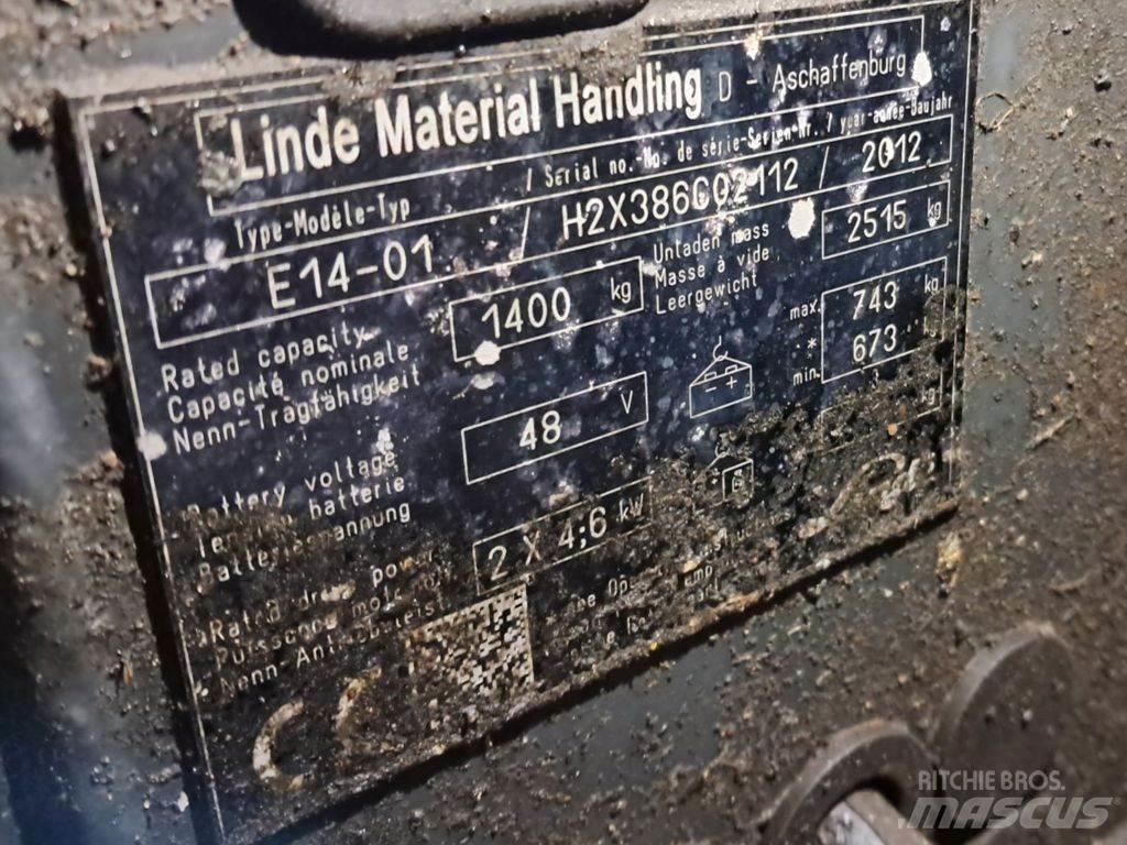 Linde E14-01 Електрически вилични кари-повдигачи