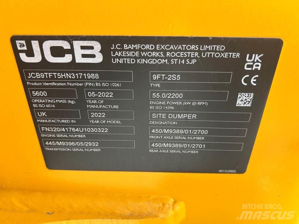 JCB 9TFT-2 Странични самосвали