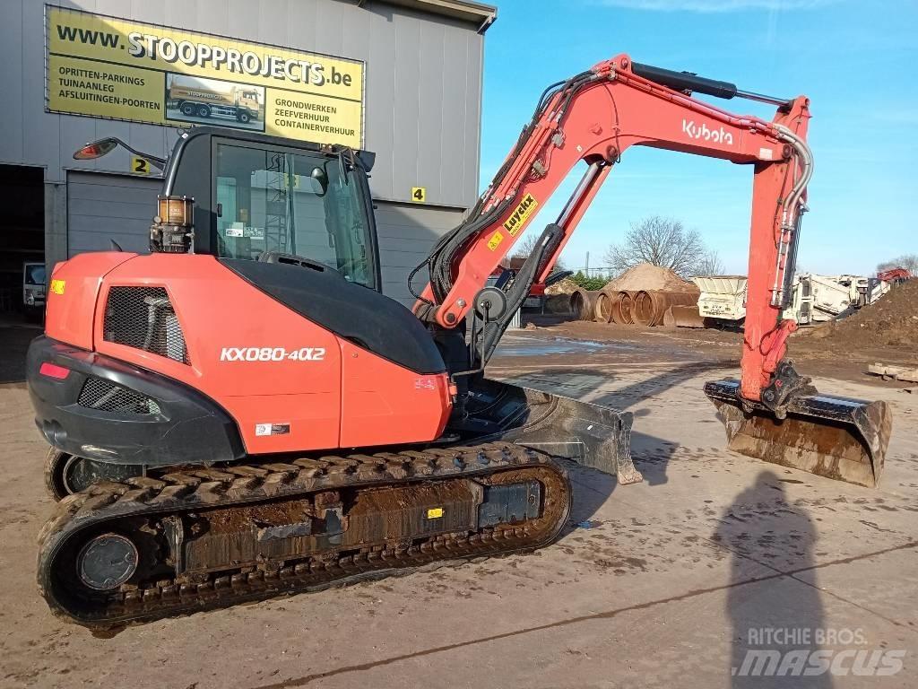 Kubota KX 080 Средни екскаватори 7т - 12т