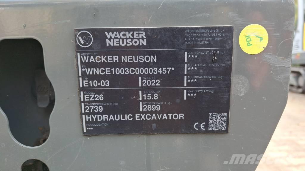 Wacker Neuson EZ26 Верижен екскаватор