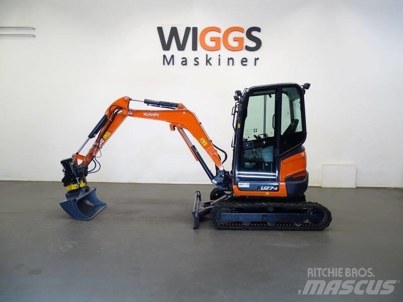 Kubota U 27-4 Мини екскаватори < 7 т