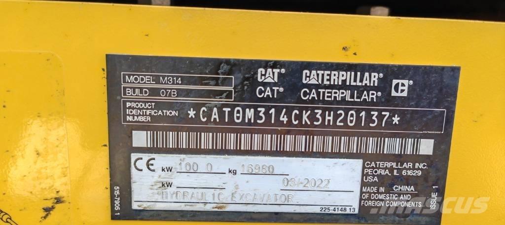 CAT 314 Колесни екскаватори