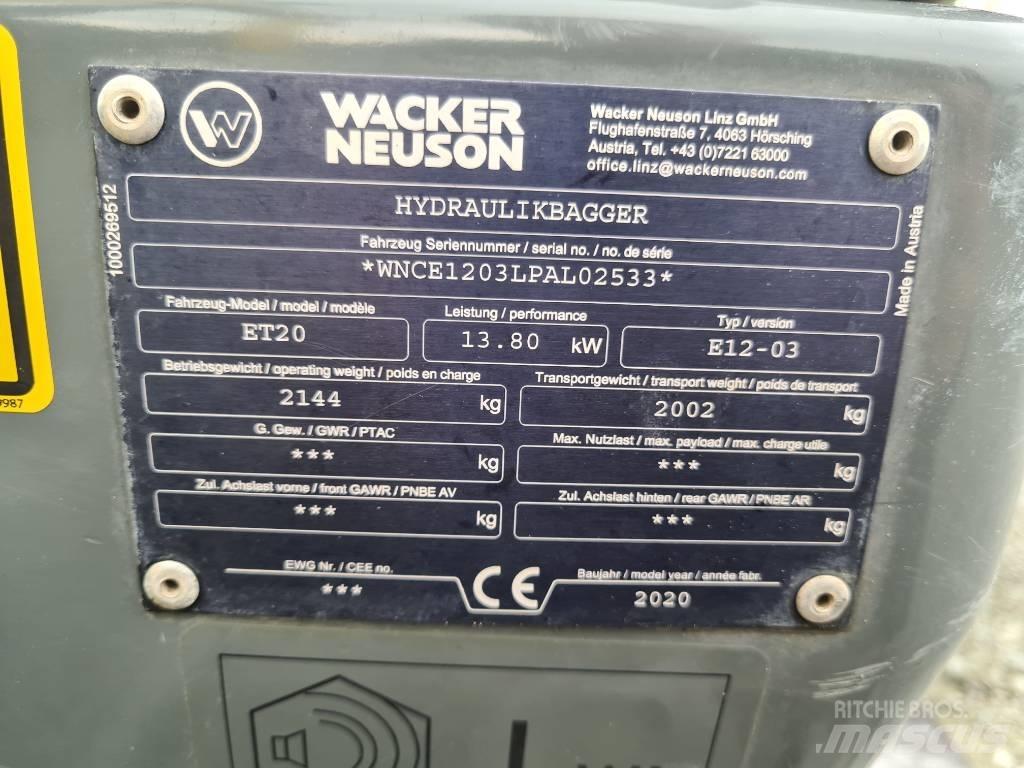 Wacker Neuson ET20 Верижен екскаватор