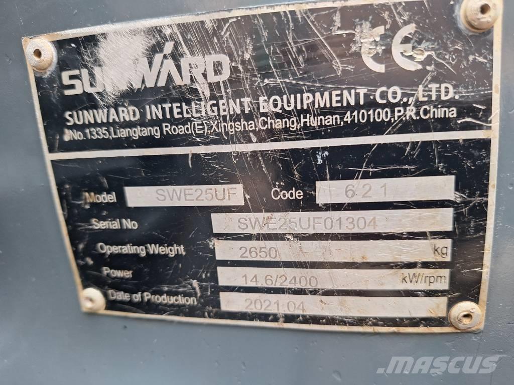 Sunward SWE 25 UF Мини екскаватори < 7 т