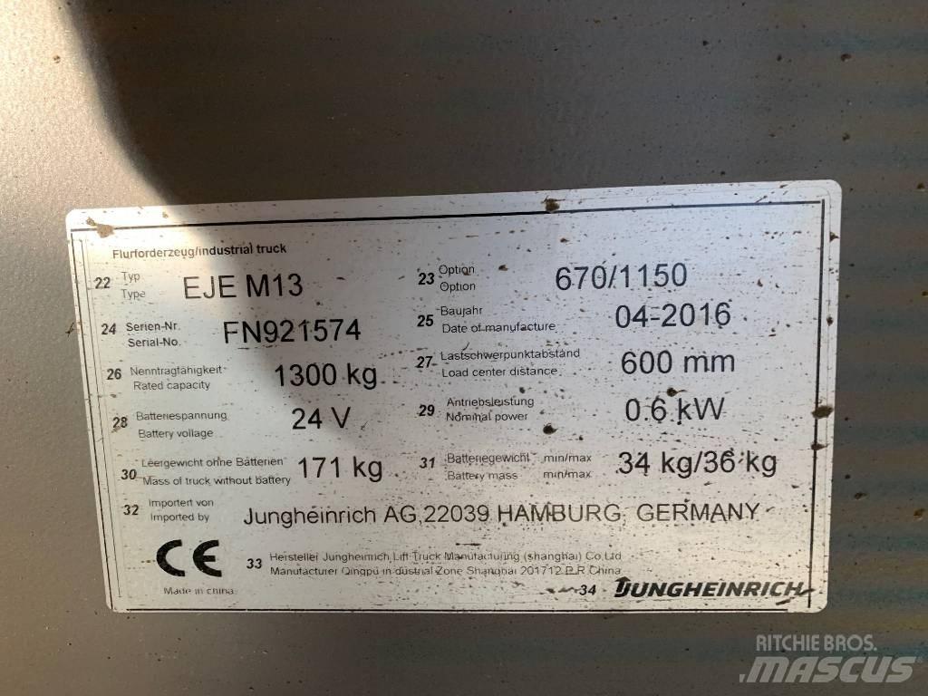 Jungheinrich EJE M13 Нископовдигач