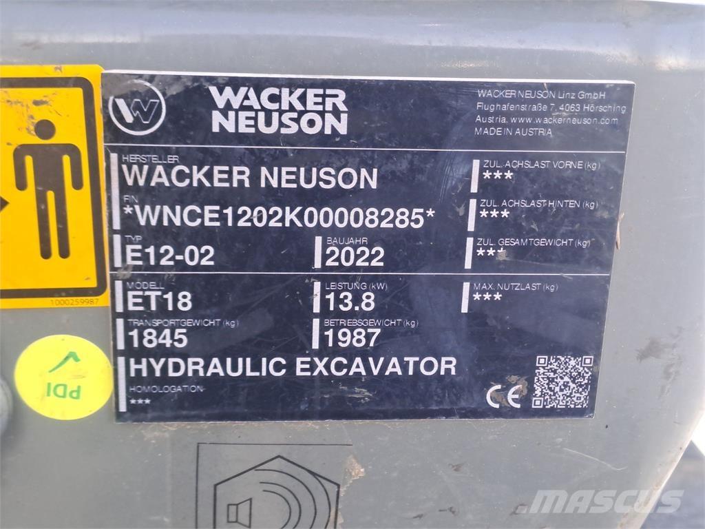 Wacker Neuson ET18 Верижен екскаватор