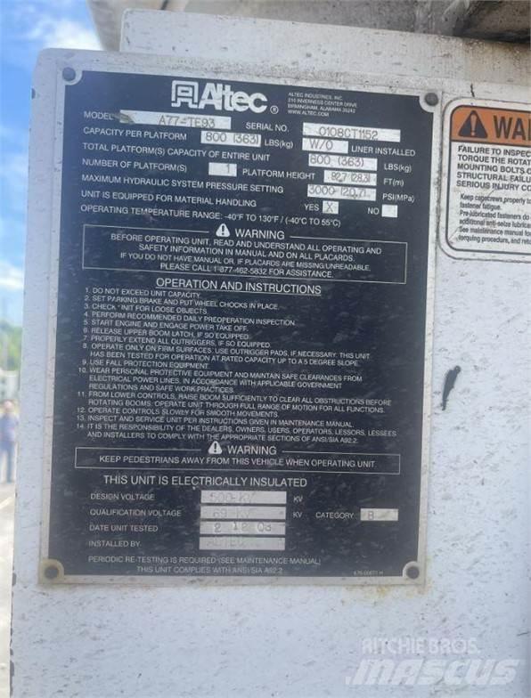 Altec A77TE93 Други кранове/вишки