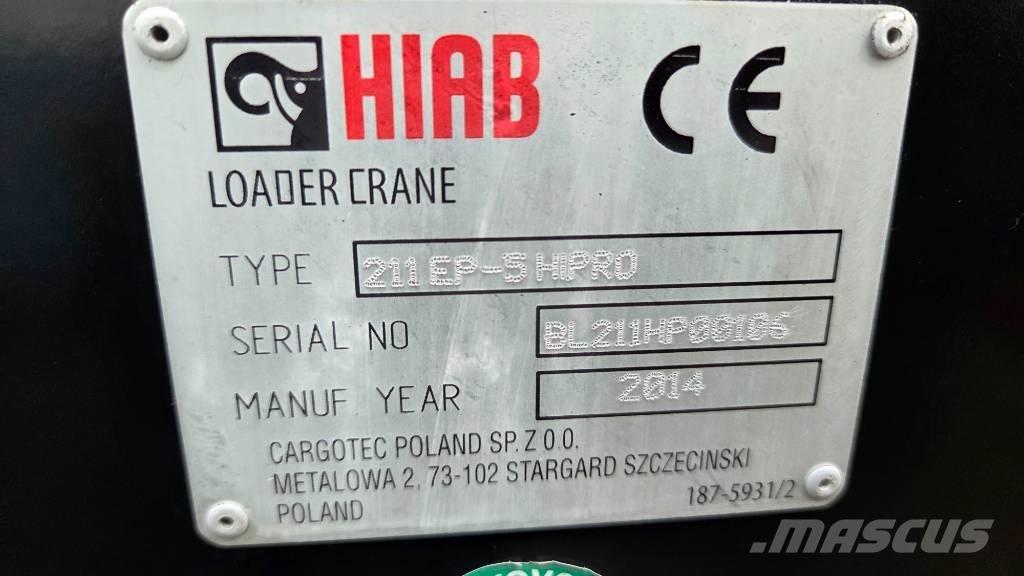 Hiab 211 EP-5 Hipro Товарещи кранове