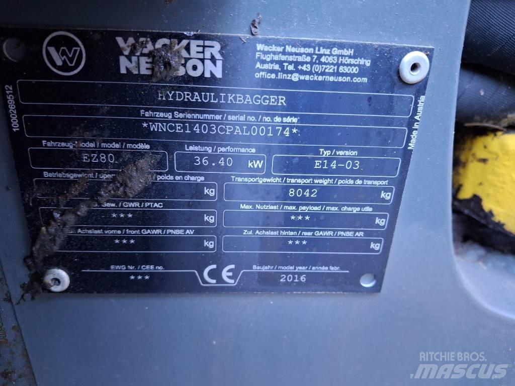 Wacker Neuson EZ 80 Средни екскаватори 7т - 12т