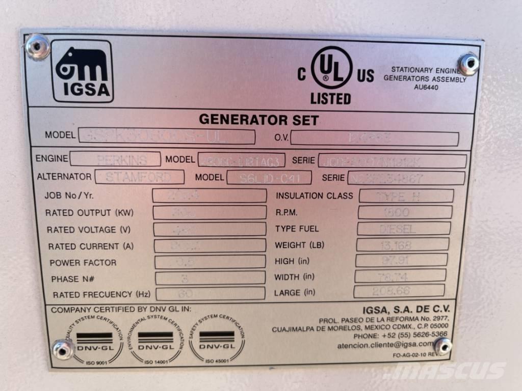  IGSA  GSPK20600L-UL Дизелови генератори
