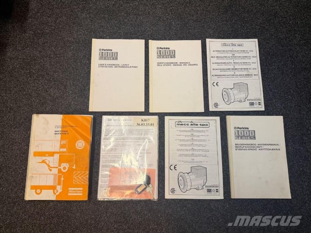 Atlas Copco QAS 78 Дизелови генератори
