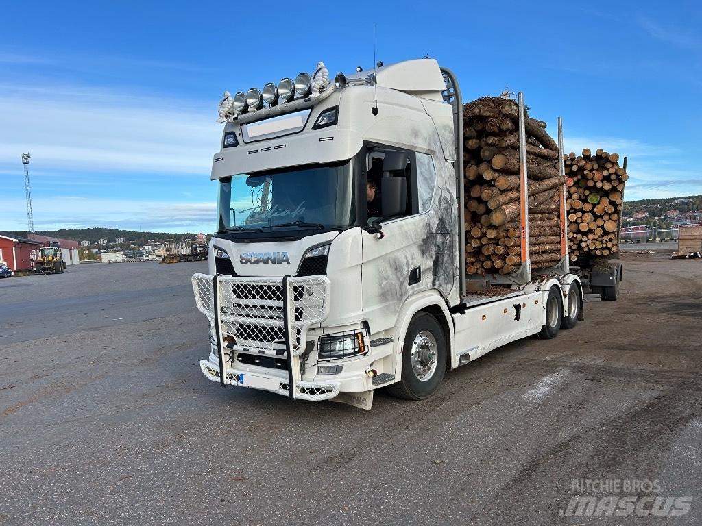 Scania R 650 За превоз на дървени трупи