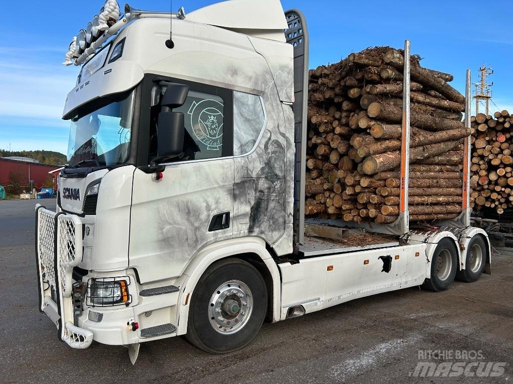 Scania R 650 За превоз на дървени трупи