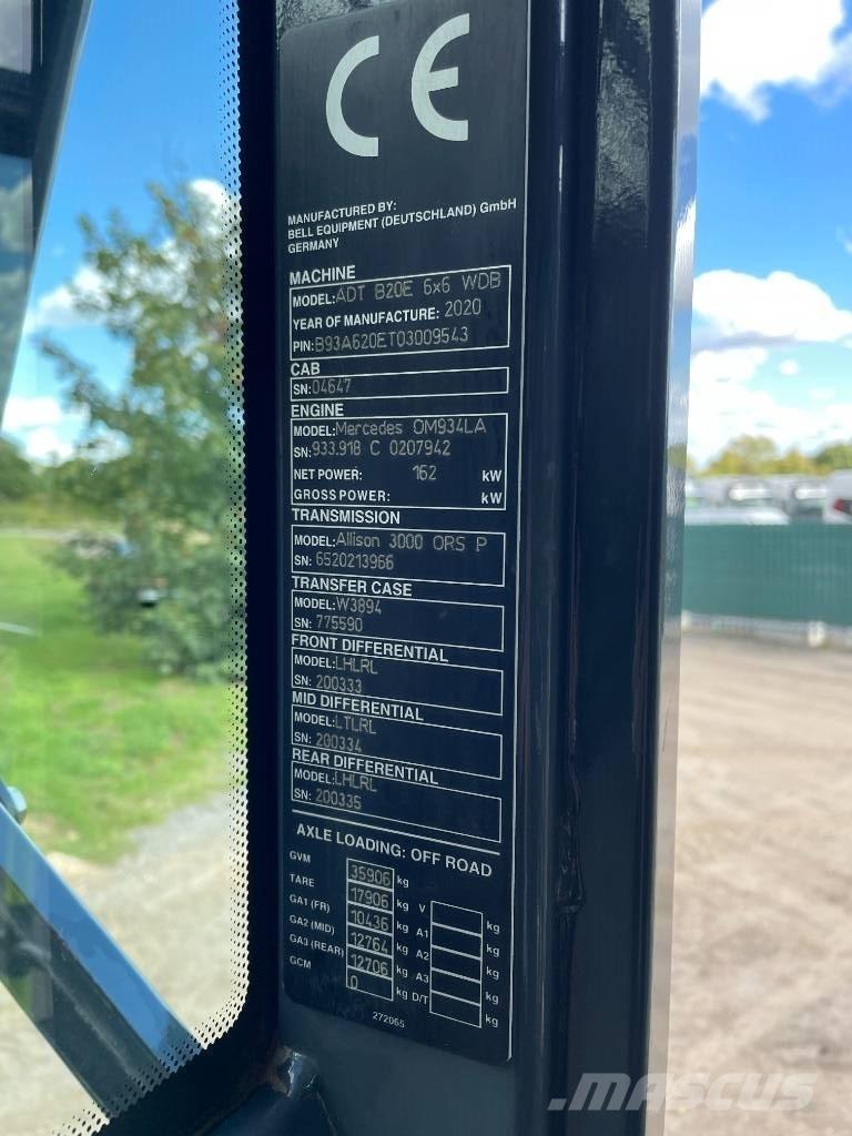Bell B20E Дъмпери/моторни превозни средства