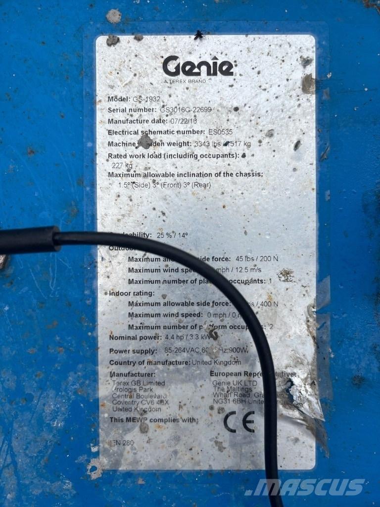Genie GS 1932 Ножични работни платформи