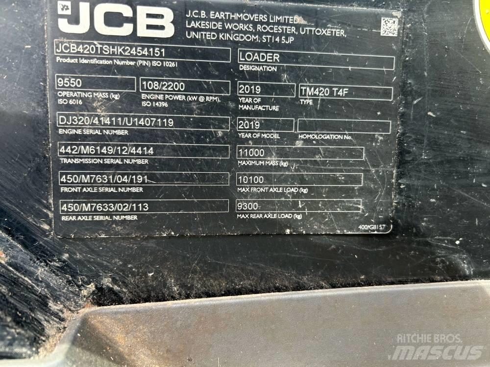 JCB TM 420 Телескопични товарачи за селското стопанство