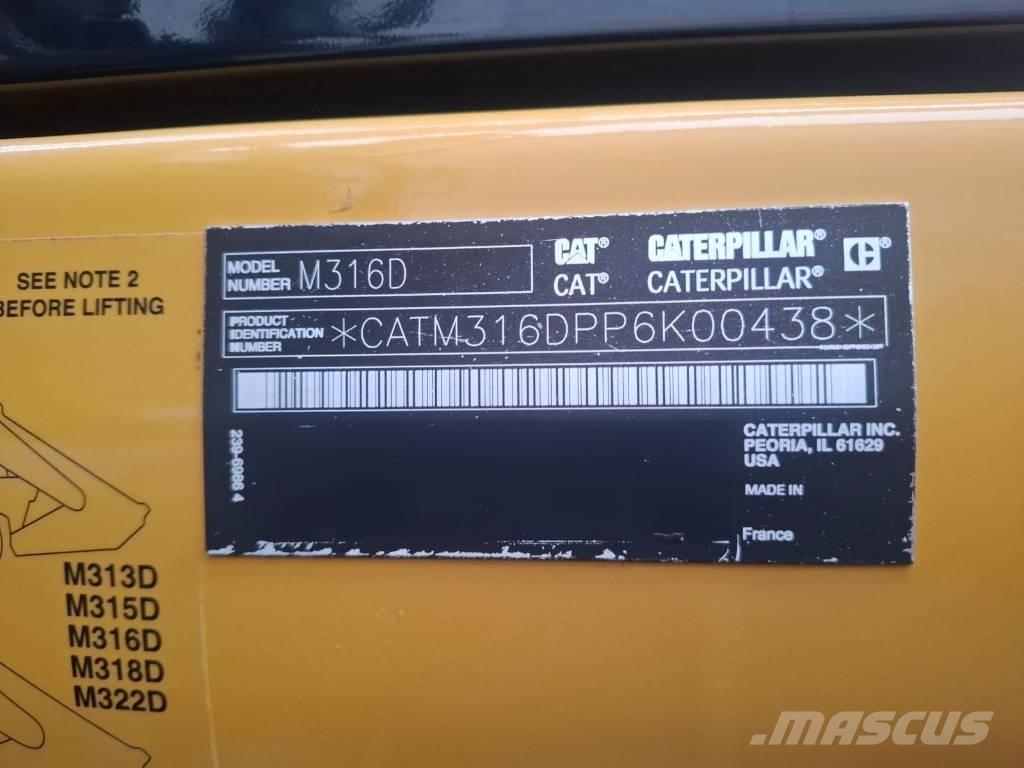 CAT 316D Колесни екскаватори