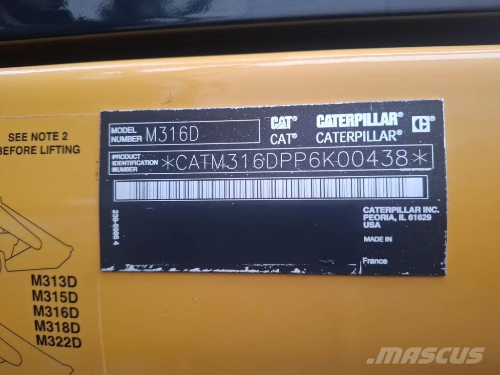CAT M 316 D Колесни екскаватори