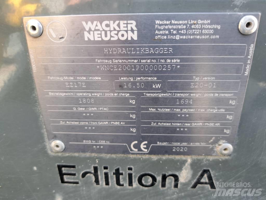 Wacker Neuson EZ17e Верижен екскаватор