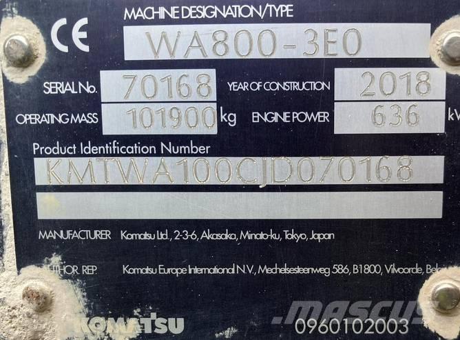 Komatsu WA 800-3 Колесни товарачи