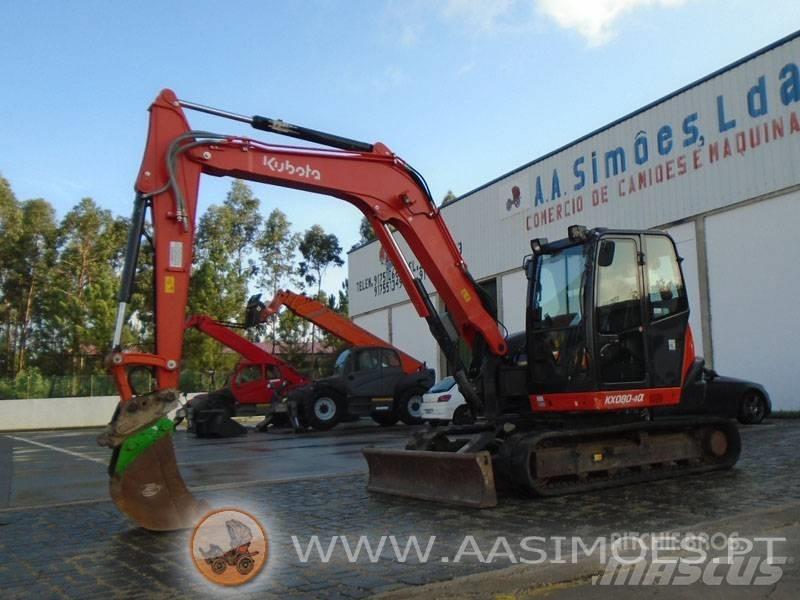Kubota KX 080-4 Средни екскаватори 7т - 12т