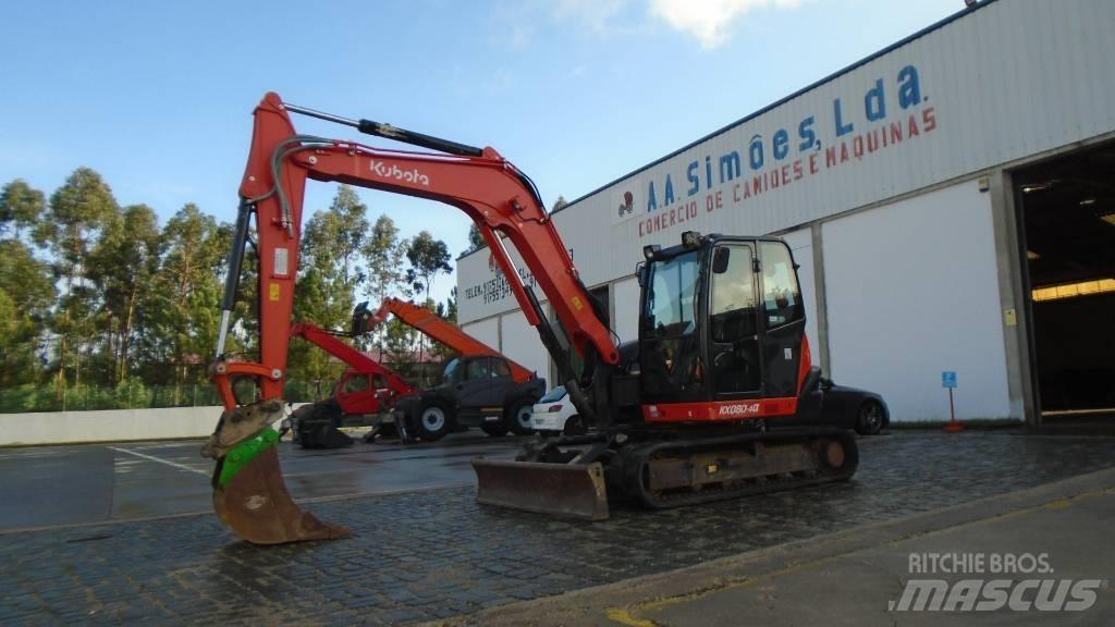 Kubota KX 080-4 Средни екскаватори 7т - 12т