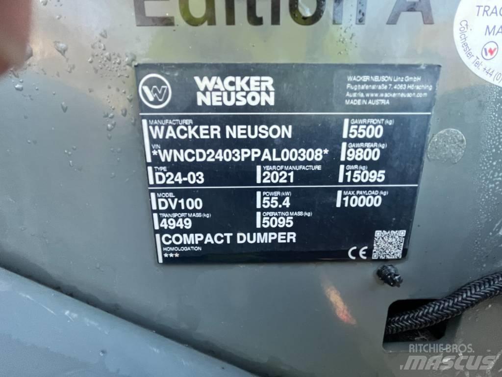 Wacker Neuson DV 100 Странични самосвали