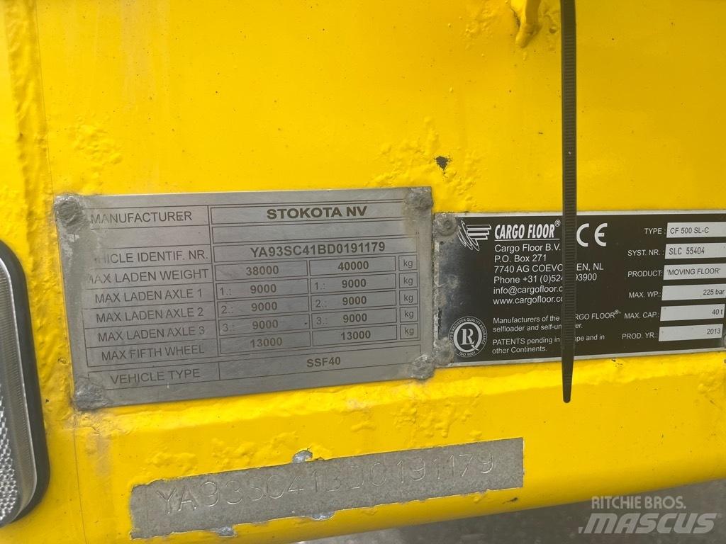 STOKOTA CargoFloor Полуремаркета за стърготини
