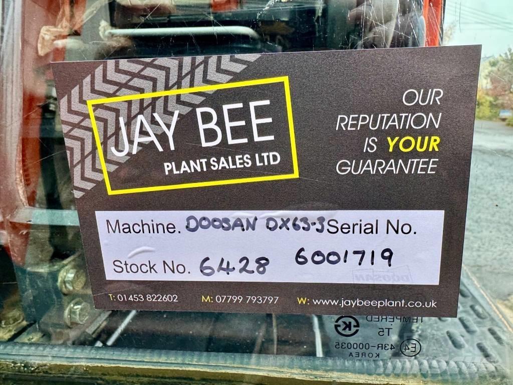 Doosan DX 63 R Мини екскаватори < 7 т