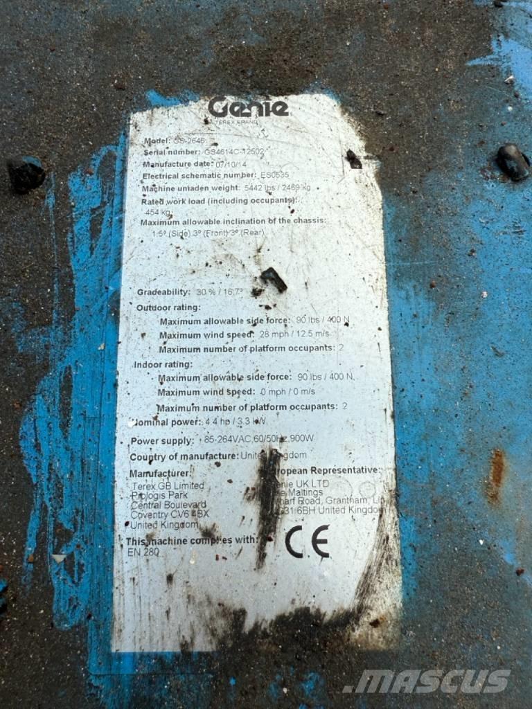 Genie GS2646 Ножични работни платформи