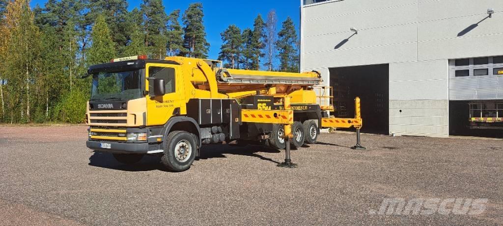 Scania P124 GB Моторизирани платформи с талига