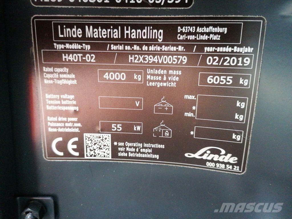 Linde H40T-02 Камиони с АГУ