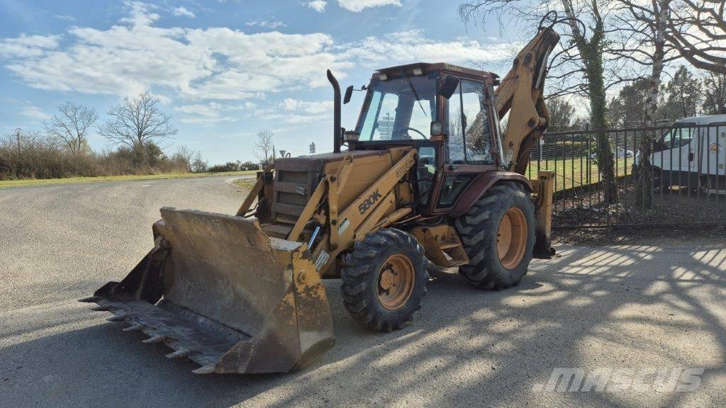 CASE 580 K Turbo Товарач със заден ексватор