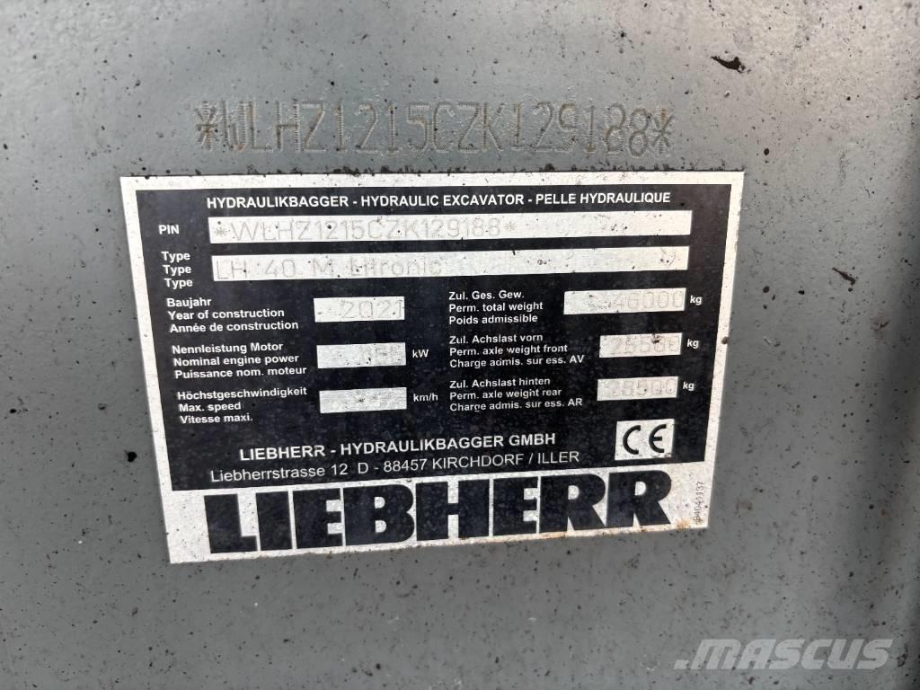 Liebherr LH 40 Port Оператори на отпадъци/индустрия
