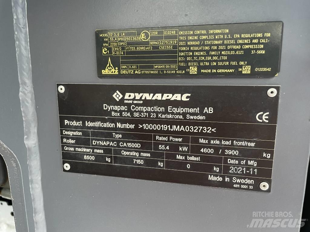 Dynapac CA1500D Еднобарабанни ролки
